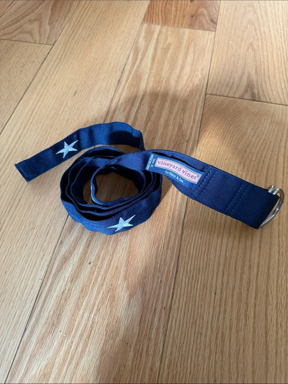 Vineyard Vines Navy Star D-Ring Mens Belt
